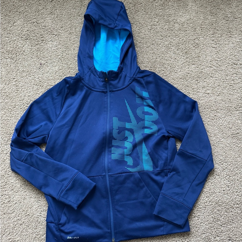 Kids Blue Nike Dri-Fit Jacket